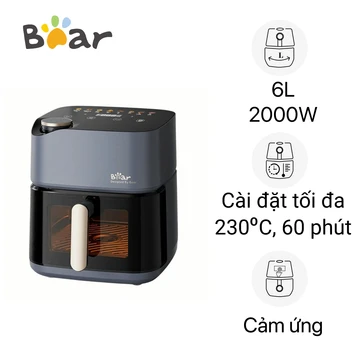 Nồi chiên không dầu Bear 6L AF-5H19I45