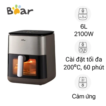Nồi chiên không dầu Bear 6L AF-5H20J75