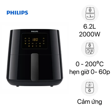 Nồi chiên không dầu Philips HD9280/90 6.2L