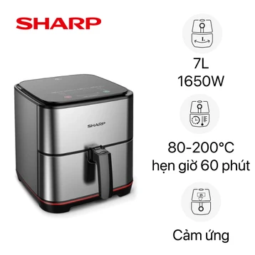 Nồi chiên không dầu Sharp KF-AF70EV-ST 7 lít