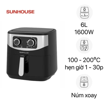 Nồi chiên không dầu Sunhouse SHD4062 6L