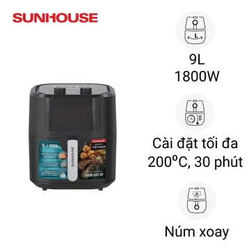 Nồi chiên không dầu 9L Sunhouse SHD4037