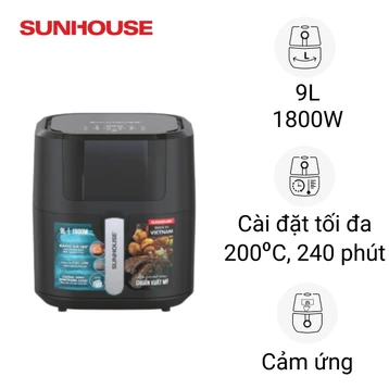 Nồi chiên không dầu 9L Sunhouse SHD4082 