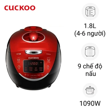 Nồi cơm áp suất cao tần Cuckoo 1.8 lít CRP-HUS1000F