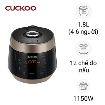 Nồi cơm áp suất Cuckoo (CRP-PK1000S/BKCGVNCV) 1.8L