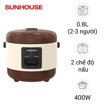 Nồi cơm điện 0.8L Sunhouse SHD8201
