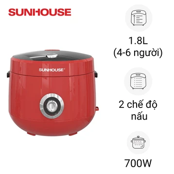Nồi cơm điện 1.8L Sunhouse SHD8608