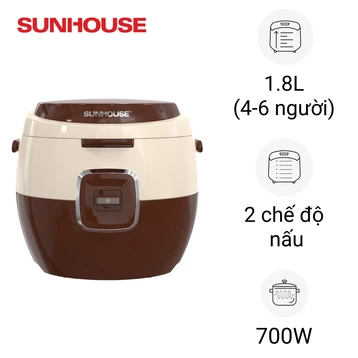 Nồi cơm điện 1.8L Sunhouse SHD8638