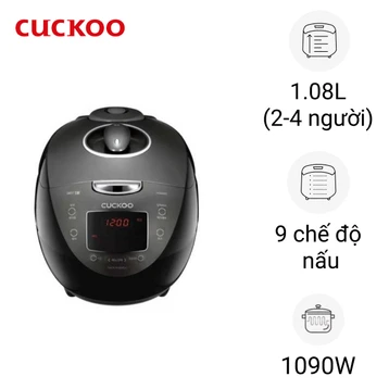 Nồi cơm điện Cao tần áp suất Cuckoo CRP-HVB06BS 1.08L