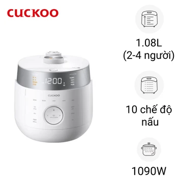 Nồi cơm điện Cao tần áp suất kép Cuckoo CRP-LHTR0610FW 1.08L