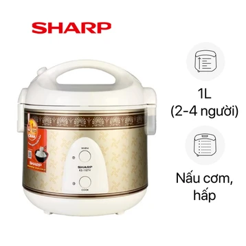 Nồi cơm điện nắp gài SHARP KS-11ETV "RB" 1L