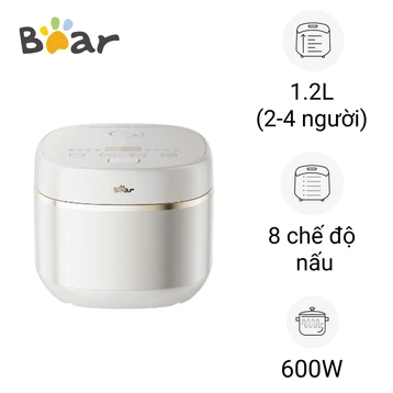 Nồi cơm điện inox Bear 1.2L RC-5H30O12