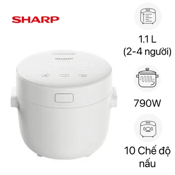 Nồi cơm điện tử Sharp KS-COM110DV-WH
