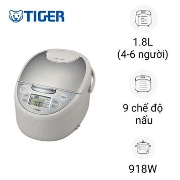 Nồi cơm điện tử Tiger JAX-S18W