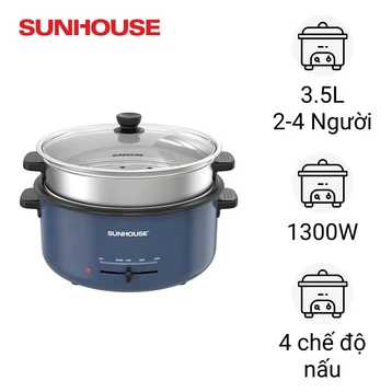 Lẩu điện Sunhouse SHD4524 (Có xửng hấp)