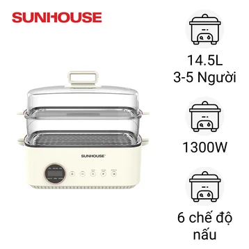 Lẩu hấp đa năng 14.5L Sunhouse SHD4593