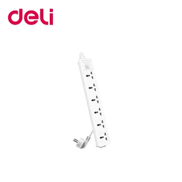 Ổ cắm điện Deli 6AC 3m có công tắc ET405