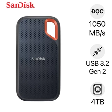 Ổ cứng di động Sandisk E61 Extreme V2 SSD 4TB USB 3.2