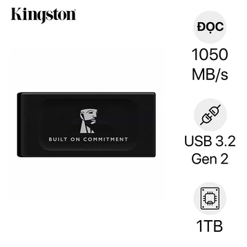 Ổ cứng di động SSD Kingston XS1000 USB 3.2 Gen 2 1TB New