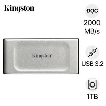 Ổ cứng di động SSD Kingston XS2000 USB 3.2 Gen 2x2 chống nước IP55 1TB