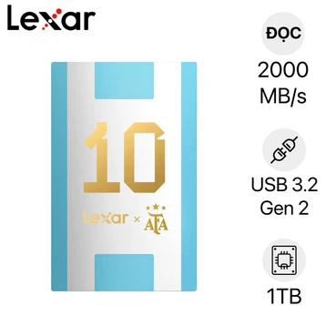 Ổ cứng di động SSD Lexar SL500 USB 3.2 Elite Legends (Limit WC Messi) 1TB