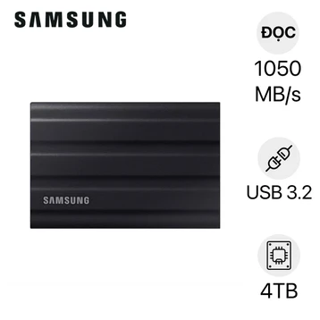 Ổ cứng di động SSD Samsung T7 Shield Portable 4TB