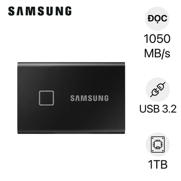 Ổ cứng di động SSD Samsung T7 Touch Portable 1TB