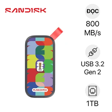 Ổ cứng di động SSD Sandisk Portable E30 1TB (Fifa Edition)