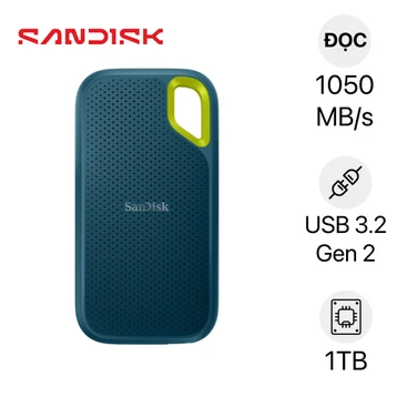 Ổ cứng di động SSD Sandisk E61 Extreme V2 Monterey 1TB