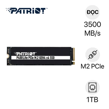 Ổ cứng SSD Patriot P400 Lite M.2 PCIe Gen 4x4 NVMe 1TB