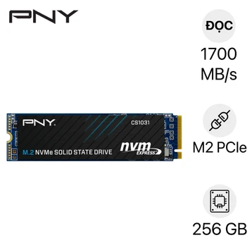 Ổ cứng SSD PNY CS1031 M.2 2280 NVME PCIE Gen 3x4 256GB