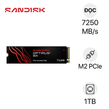 Ổ cứng SSD Sandisk Optimus GX 7100 NVME PCIe Gen 4 X4 M.2 2280 1TB