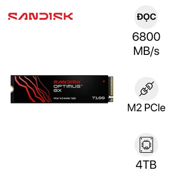 Ổ cứng SSD Sandisk Optimus GX 7100 NVME PCIe Gen 4 X4 M.2 2280 4TB