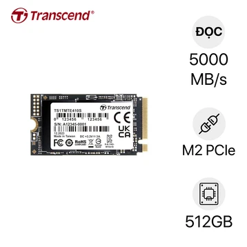 Ổ cứng SSD Transcend MTE410S M.2 2242 PCIE Gen 4x4 (R 5000/W 3500) 512GB