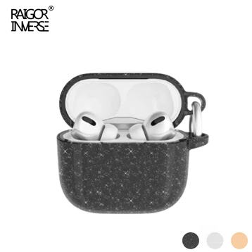 Hộp đựng tai nghe Apple Airpods 4 Raigor Sparkle Transparent