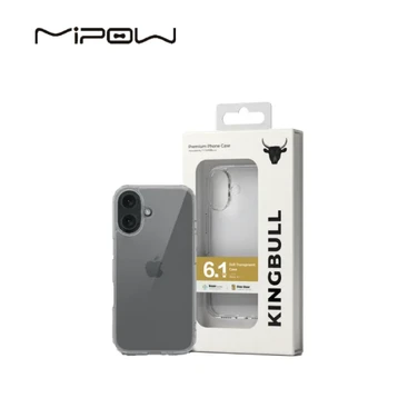 Ốp lưng iPhone 16 Mipow Soft Transparent