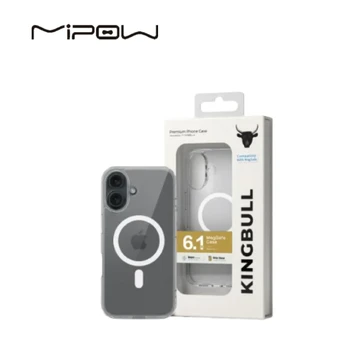 Ốp lưng iPhone 16 Mipow Transparent With Magsafe