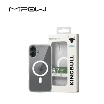 Ốp lưng iPhone 16 Plus Mipow Transparent With Magsafe