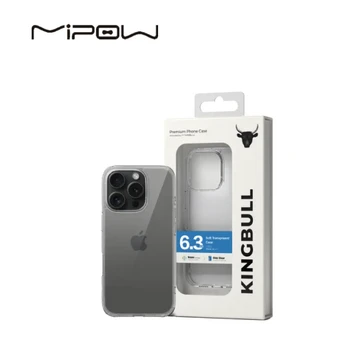 Ốp lưng iPhone 16 Pro Mipow Soft Transparent