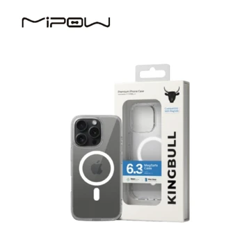 Ốp lưng iPhone 16 Pro Mipow Transparent With Magsafe