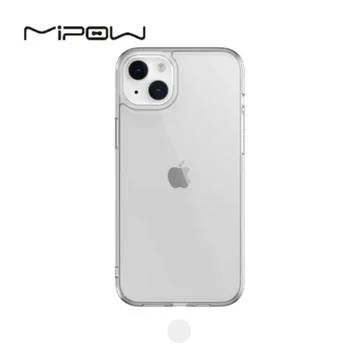 Ốp lưng iPhone 15 Mipow Tempered Glass Clear