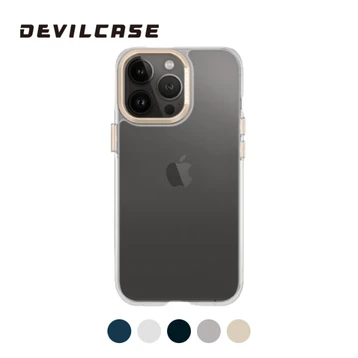 Ốp lưng iPhone 15 Pro Devilcase Bản tiêu chuẩn trong suốt Viền camera
