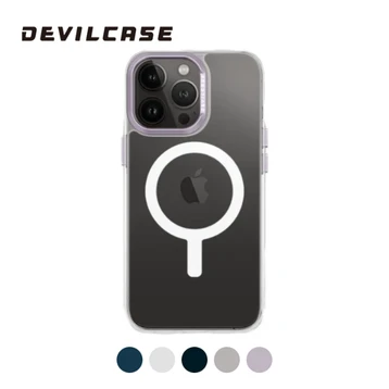 Ốp lưng iPhone 15 Pro Max Devilcase Bản tiêu chuẩn hỗ trợ sạc Magsafe trong suốt Viền camera