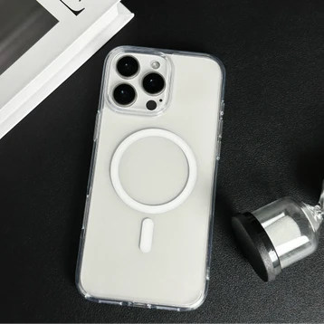 Ốp lưng iPhone 16 Pro Max TGVIS Len Magsafe Clear