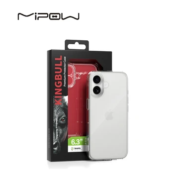 Ốp lưng iPhone 17 Mipow Tempered Glass Transparent