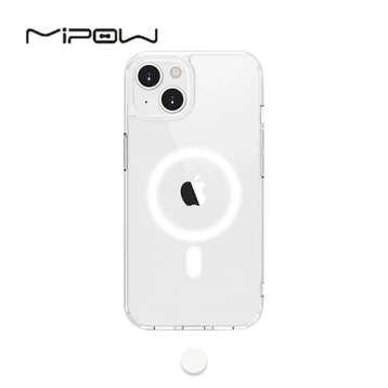 Ốp lưng iPhone 13/14 Mipow Tempered Glass hỗ trợ sạc MagSafe 