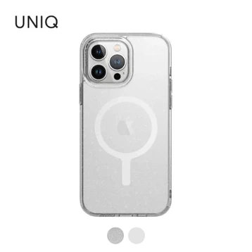 Ốp lưng iPhone 15 Pro UNIQ Hybrid Lifepro Xtreme hỗ trợ sạc Magsafe Dove Frost