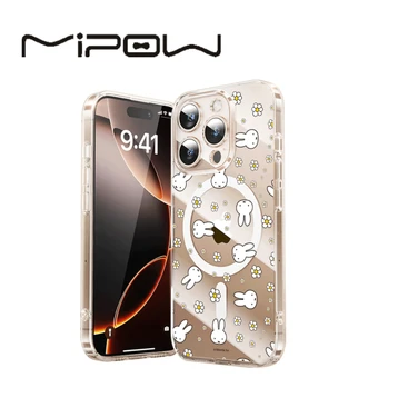 Ốp lưng iPhone 16 Pro Max Mipow Premium With Magsafe Miffy & Flowers