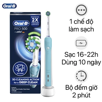 Bàn chải điện Oral-B Pro 500 Deep Clean D16.513