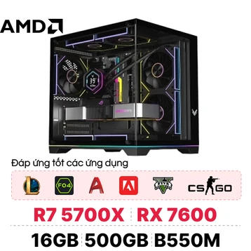 PC CPS Creator Pro 570 AMD Ryzen 7 5700X / RX 7600